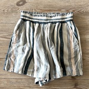 Universal Threads Linen Blend Striped Shorts